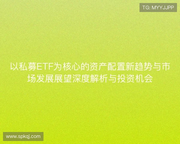 以私募ETF为核心的资产配置新趋势与市场发展展望深度解析与投资机会